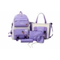 thumbnail image 1 of Set 5 Mochila Bolsa Lonchera Escolar Para Niñas Juvenil Dama Xtellar morada, 1 of 4