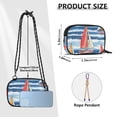 thumbnail image 4 of FORMRS Mini Crossbody Bag for Women Adjustable Rope Shoulder Casual Phone Purse, Red Sailboats, 4 of 7