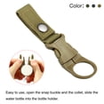 thumbnail image 4 of Botella Colgante Hebilla Clip Agua Botella Portador Anillo Soporte para Mochila Cinturón Exterior Campamento, Senderismo, Negro, Verde, Caqui Paquete de 3, 4 of 6