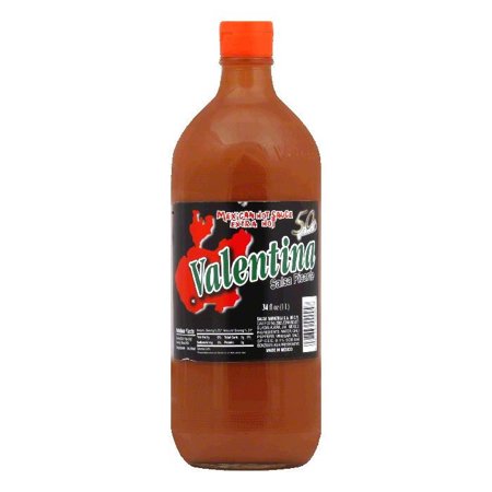 Valentina Sauce Extra Hot Black Label, 34 OZ (Pack of 12)