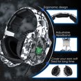 thumbnail image 4 of Onikuma 3.5mm auriculares con cable auriculares auriculares con micrófono RGB Auriculares Control de volumen Control Portátiles Accesorios de audio Oficina Camuflaje Blanco Noticed EL005824-02B, 4 of 7