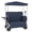 Blue, variant on NIGSQJB 3-In-1 Folding Beach Cart w/Bench Seat,Canopy,Rear-Mounted Foldable Tabletop,9" All-Terrain Wheels, 500lbs 180L Capacity Heavy-Duty Camping Wagon for Garden Fishing Shopping, Black