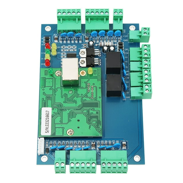 Controlador de acceso de 2 puertas PCB Panel de control de acceso a red de seguridad de control remoto