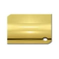 thumbnail image 2 of Deltana SDP25CR003 Heavy Duty Pocket Door Lock Passage Lifetime Polished Brass, 2 of 2