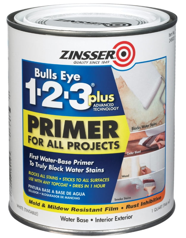 Zinsser Bulls Eye 123 Plus Primer 1 Qt Case of 6