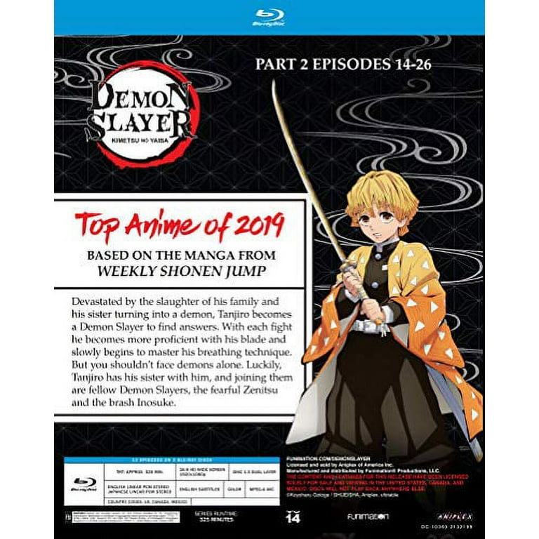 Demon Slayer Episodes 1 - 55 English Dubbed 3 Complete Seasons Anime DVD