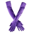 thumbnail image 5 of zobvuyeg 1 Pair Long Elbow Satin Gloves, Long Gloves 20.5inch Opera Gloves Evening Dancing Party Glove for Women, 5 of 8