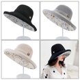 thumbnail image 2 of Summer Hat Wide Brim Double Layer Breathable Roll up Hat Bucket Hat for Lady, 2 of 10