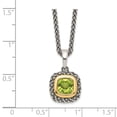 thumbnail image 2 of Sterling Silver w/14k Peridot Necklace, 2 of 2