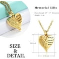 thumbnail image 2 of 2 Pack Cremation Jewelry Heart Urn Necklaces Angel Wing Heart Dream Catcher Urn Necklaces Cremation Keepsake Memorial Ash Jewelry for Women Rose Flower Urn Jewelry, 2 of 8