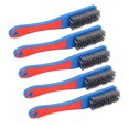 thumbnail image 4 of 5Pcs Wire Brush Stainless Steel Bristle Silicone Handle Cleaning Tool for Woodworking, 4 of 5