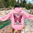 thumbnail image 2 of Puliio Womens Hoodies Butterfly Print Long Sleeve Pullover Tops Womens Soft Comfy Fasion Outdoor Play And Daily Wear Hoodies Sweatshirts, 2 of 4