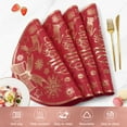 thumbnail image 3 of VCVCOO Round Placemats Set of 4 Red Christmas Table Mats for Dining Tables Washable Non-Slip Elk Xmas Place Mats 15 inch, 3 of 9