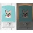 thumbnail image 2 of Caroline's Treasures BB1176CNL Checkerboard Blue French Bulldog Ceramic Night Light, 6x4x3", multicolor, 2 of 2