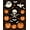 Black Orange, Pattern 3, variant on ODIKA 8'x10' Washable Area Rug Halloween Ghost Pumpkin Bat Skull Welcome Doormat Fiber Door for Dining Room, Large Office, Lounge, Non-Slip Chair-Friendly Mat