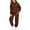 Brown-B, variant on ChaoLingNeng Girls Sweatsuit Size 5 Graphic Print Crewneck Long Sleeve Warm Pullover Tops and Jogger Pants Sport Children Fall Clothes for Teen Girls