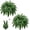 Green, variant on 2pcs 32in Artificial Boston Ferns for Outdoors Large, UV Resistant Faux Outdoor Plants,Weatherproof Fake Ferns Plants Outdoor Indoor for Garden Porch Patio Home Decor