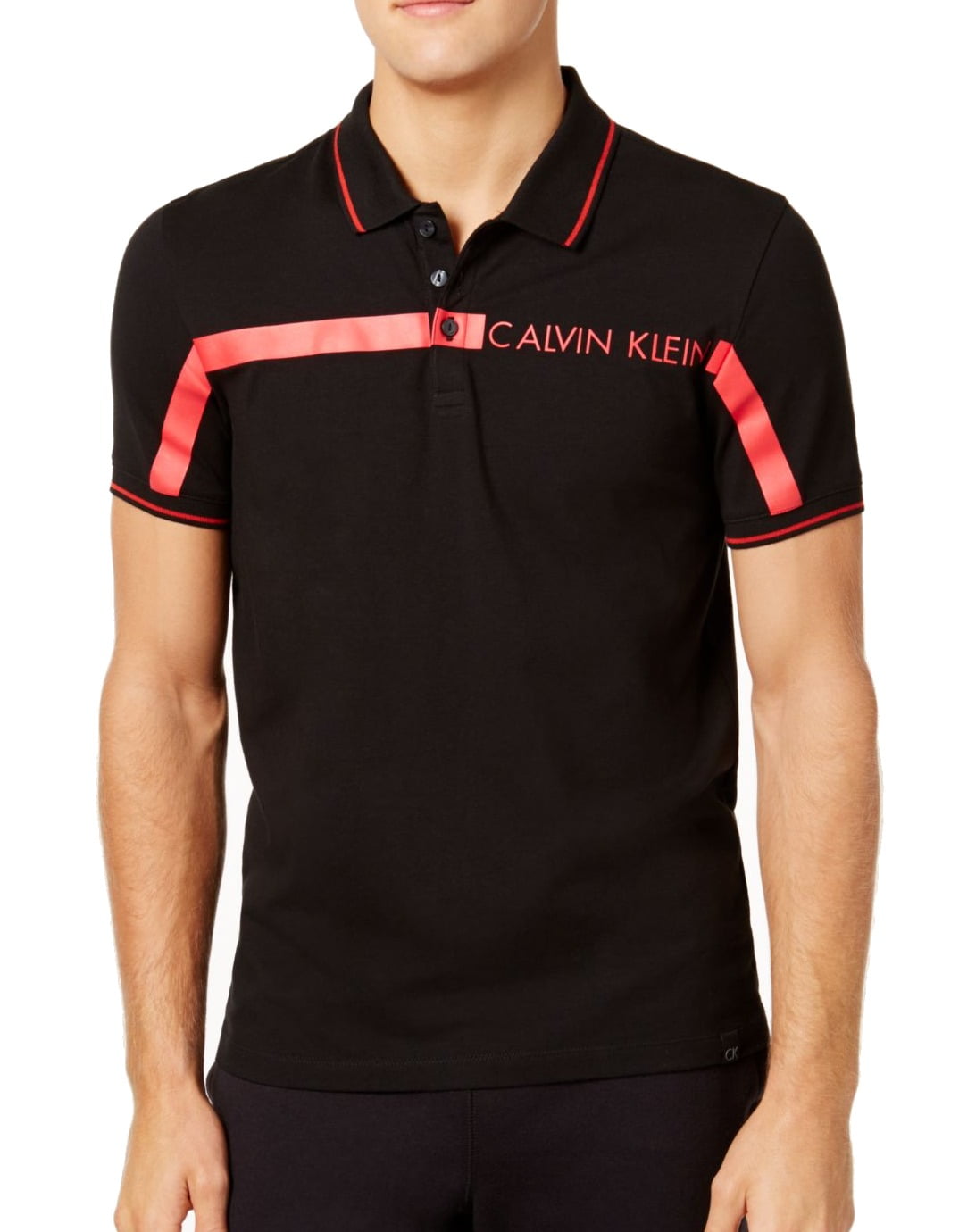 Calvin Klein Calvin Klein NEW Black Red Mens Size Large L Short