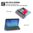 thumbnail image 2 of Slim Tri-Fold Case for iPad Air 4th Generation 10.9 inch 2020 Tablet, Dteck Microfiber Inner Smart Cover Auto Wake/Sleep & Pencil Holder,02# Blue, 2 of 5