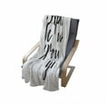 thumbnail image 3 of Saying Soft Flannel Fleece Throw Blanket, Explore the World Around You Cursive Typography Pattern on Plain Background, Cozy Plush for Indoor and Outdoor Use, 50" x 60", Charcoal Grey, by Ambesonne, 3 of 5
