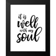 thumbnail image 2 of Lux + Me Designs 15x18 Black Modern Framed Museum Art Print Titled - It is Well with My Soul, 2 of 5