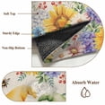 thumbnail image 6 of Round Area Rug 6 Ft, Sunflowers Washable Non-Slip Circle Carpet for Living Room/Bedroom, Spring Gnomes Hydrangea Daisy Botanical Beige Low-Profile Indoor Mats Collection Rugs for Residential, 6 of 7