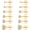 20G 3-8mm Gold, variant on 6 Pairs Stud Earrings Set, Hypoallergenic Cubic Zirconia 316L Earrings Stainless Steel CZ Earrings 3-8mm (Silver color)