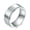 Silver, variant on 8MM Black Spinner Band Male's 316L Stainless Steel Silver Wedding Ring Size 7-12