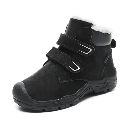 

GEDER-SA Toddler Kids Boy‘s New Winter Outdoor High-top Leather Snow Boots
