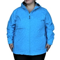 Snow Country Outerwear 1X-6X Women's Plus Size Printed Wind Breaker Rain Jacket
