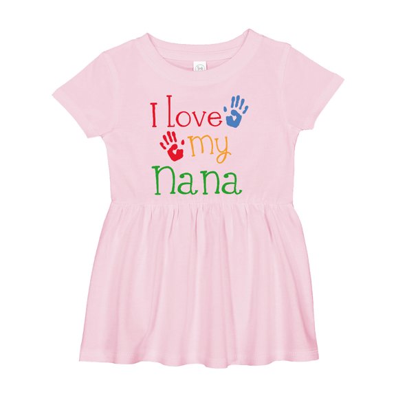 Inktastic I Love My Nana Girls Baby Dress