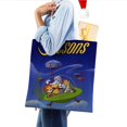 thumbnail image 4 of The Jetsons Bolso de tela con estampado de lienzo para mujer, bolsa de compras reutilizable y estética, con cremallera interior, regalo para mujer, 35 × 40 cm., 4 of 6