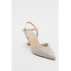 thumbnail image 1 of Vilka - Tacones gatito con tira trasera brillante en color beige beige 7.5, 1 of 8
