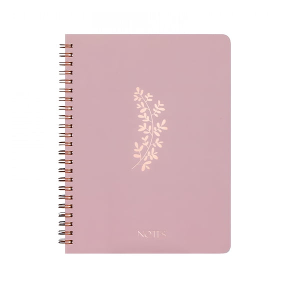 CCOCC Lined Spiral Journal Notebook,Cute Preppy Line Diary with Large Pockets and Lined Pages