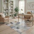 thumbnail image 2 of ODIKA Abstract Geometric Mosaic Contemporary Distressed Overlay Design for Home Office, Gaming Room, Under Desk, Non-Slip Chair-Friendly, 2 of 7