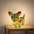 thumbnail image 5 of Mmeneyy Dog Series Art Night Light, Corgi Lamp, Stained Resin Tabletop Night Light, Cute Pet Dog Themed LED Table Lamp, Vintage Animal Home Decor, Fun Gifts, 5 of 5
