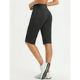 thumbnail image 2 of BALEAF Women's Bermuda Long Shorts 14" Knee Length Capri Pants High Waisted Athletic Shorts with Pockets Summer Casual Black L, 2 of 7