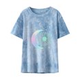 thumbnail image 4 of Camiseta de mujer, divertida y linda camiseta de manga corta, camiseta teñida con lazo, blusa, regalo para mujer Fridja ghk4275, 4 of 6
