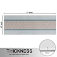 thumbnail image 5 of Kitchen Rugs Sets Of 2,Blue Geometric Striped Pattern Anti Fatigue Kitchen Mat Rugs Non Slip Washable,Decorative Kitchen Floor Mats for Kitchen,Sink,Laundry,17"X47", 5 of 5