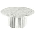 thumbnail image 3 of Pemberly Row Modern / Contemporary Marble White Marble Coffee Table, 3 of 8