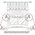 thumbnail image 5 of Metal Leaf Vintage Curtain Drapery Tiebacks Curtain Hook Drapery Holdbacks Drapes Linen Holder, White, 5 of 8
