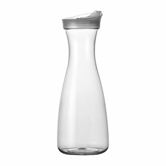 35 Oz Water Carafe with Flip Top Lid Clear Pitcher for Water, Iced Tea, Juice, Milk, and Lemonade - for Mimosa Bars, Beverages, and Home or Party Use