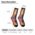 thumbnail image 4 of Goofa Neon Rabbit In Archway Printed Men's Crew Socks, Soft Durable Breathable Moisture-Wicking with Odor Control Cotton socks, 4 of 9