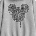 thumbnail image 2 of Disney - Mickey Head Spider Web - Women's Oversized Fleece Hoodie Sweatshirt, 2 of 4