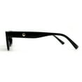 thumbnail image 4 of Retro 1990s Rectangle Cat Eye Vintage Sunglasses All Black, 4 of 4