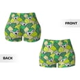 thumbnail image 5 of Picia Cartoon Koala Bear and Leaf Printed Workout Shorts for Women Seamless Scrunch Butt Lifting High Waisted Yoga Gym Booty Running Moisture-wicking Short Pants-Small, 5 of 9