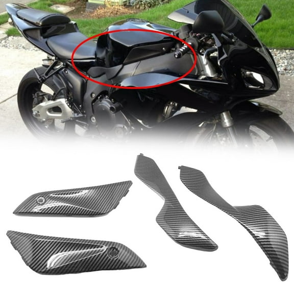 Huanke-4X Gas Tank Side Cover Panel Fairing Carbon Fiber For CBR1000RR 2004-2007