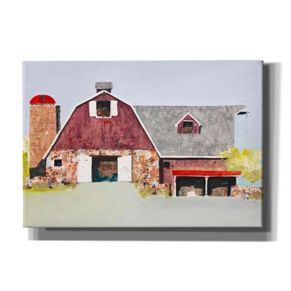 Epic Graffiti 'Barn No. 2' by Anthony Grant, Giclee Canvas Wall Art, 26"x18"