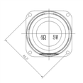 thumbnail image 3 of 4PCS 1.5 Inch Audio Speaker 4Ω 5W 40mm Bass Multimedia Loudspeaker DIY Sound Mini Speaker with Fixing Hole, 3 of 5