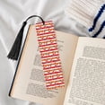 thumbnail image 4 of Kdxio Red Lobster Print Metal Tassel Bookmarks,Perfect Gift for Art Lovers and Bookworms Metal Bookmarks for Women, 4 of 8